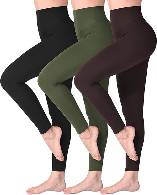 Legging set met Hoge Taille voor Vrouwen - Boterzachte Yoga Broekjes voor Sport en Fitnes van Merkloos