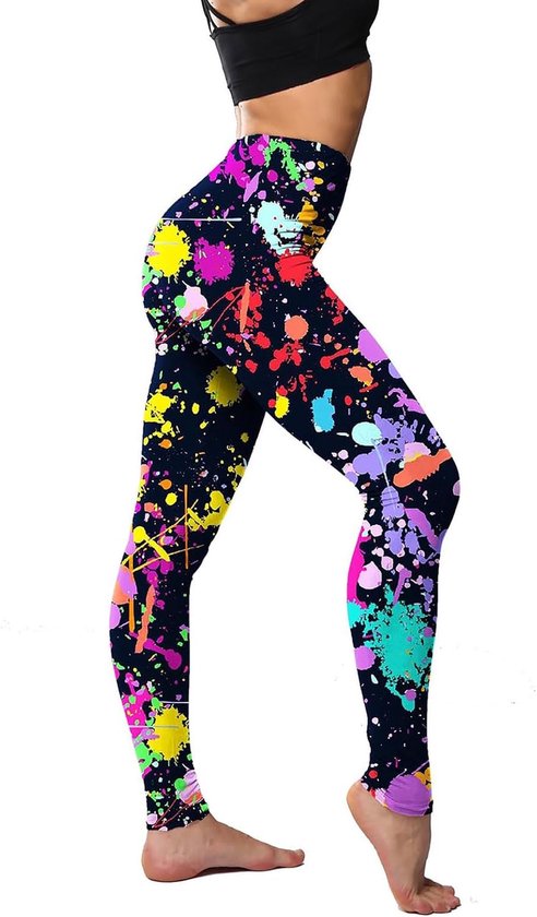 Leggings met unieke prints voor vrouwen, hoge taille sportleggings, perfect voor feesten en yoga