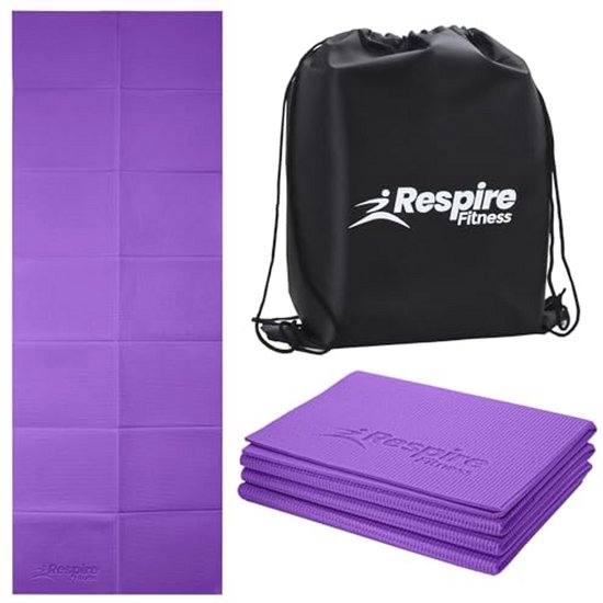 Lichtgewicht opvouwbare yogamat - Antislip en draagbaar voor fitness en pilates