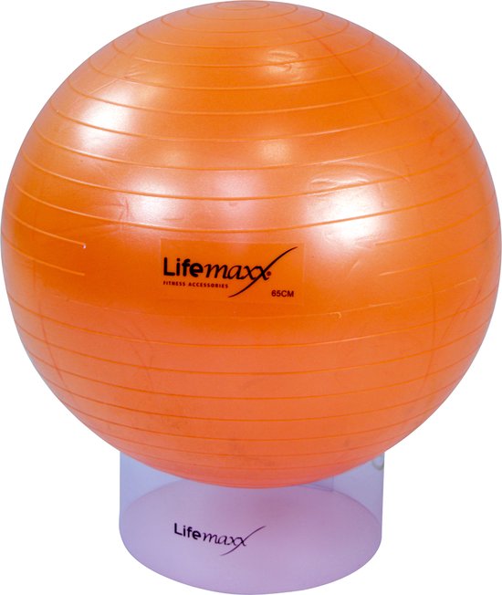 Lifemaxx Gymball - Fitnessbal - 65 cm - Oranje