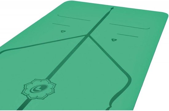 Liforme Compacte Reis Yogamat / Fitnessmat Groen - (66 x 180 x 0,2 cm) 1,6 kg | Inclusief Draagtas | Lichtgewicht & Reisvriendelijk | Uitstekende Grip & Snel Drogend | Milieuvriendelijk Rubber | AlignForMe Markeringen | Geschikt voor Yoga Onderweg van Liforme