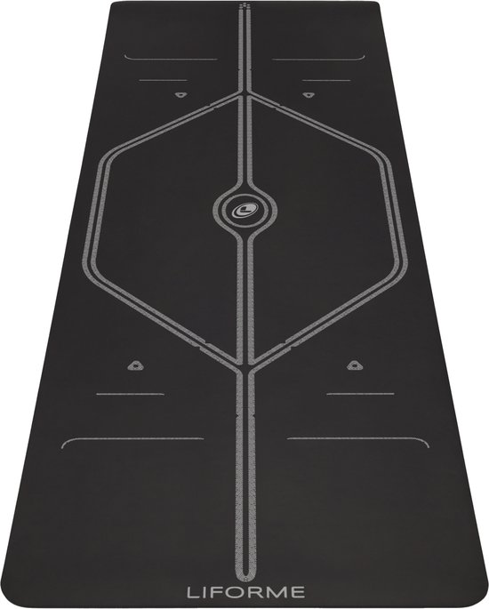 Liforme Mat - Black - XL (incl. tas) 210 x 70 x 0,42 cm - 3,5 kg