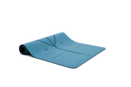 Liforme Yogamat - 185 cm x 68 cm x 0,4 cm - Blauw van Liforme