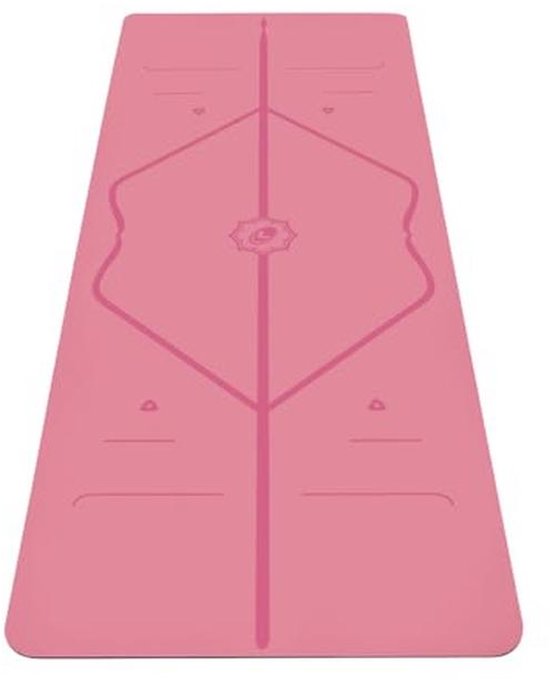 LIFORME Yogamat, 's werelds beste milieuvriendelijke, antislip yogamat met het originele unieke uitlijningsmarkeringssysteem, biologisch afbreekbare mat van Liforme