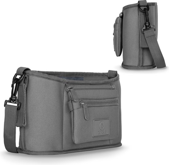 Lionelo Little Cube - Buggy organizers - Twee vakken voor flessen - Eenvoudig te reinigen - Universeel design van Lionelo