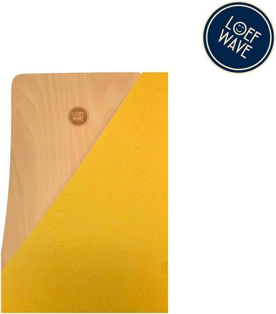 LOEF WAVE Original® Balance  board - Viv Yellow - balansbord - Balance Board – balansspeelgoed – balanstrainer – balansbord kinderen – balansplank van LOEF