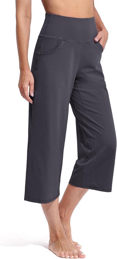 Losse Yoga Broek Dames met Elastische Taille en Zakken voor Training