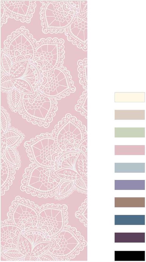 Love Generation ● Design Yoga Mat ● Fitness Mat ● Lotus Print ● Roze van Love Generation