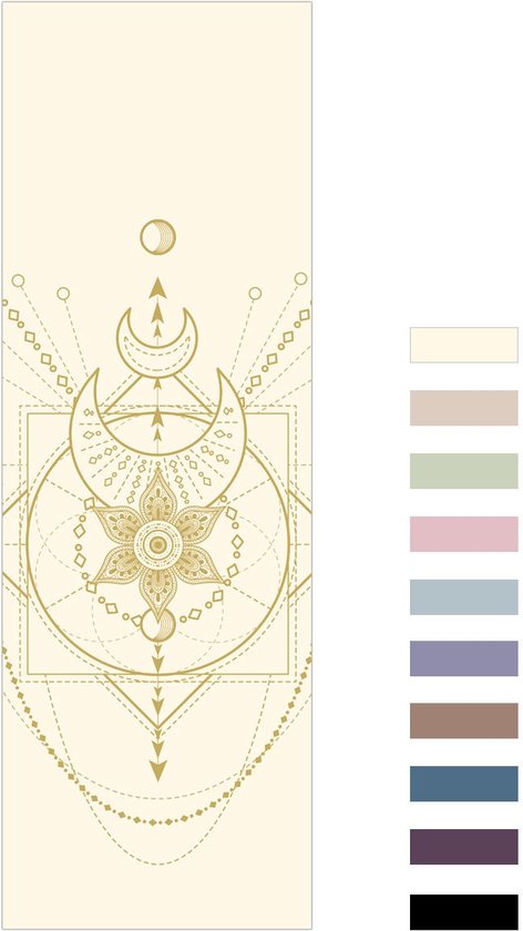 Love Generation ● Design Yoga Mat ● Fitness Mat ● Sacred Print ● Wit van Love Generation