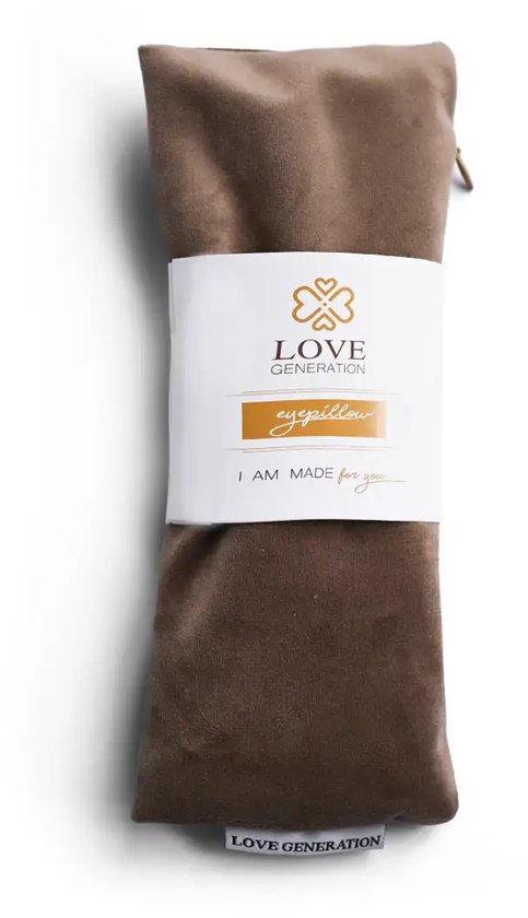 Love Generation - Fluwelen Oogkussen - Taupe