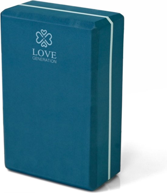 Love Generation - Foam Yogablok - Balanced Blue van Merkloos