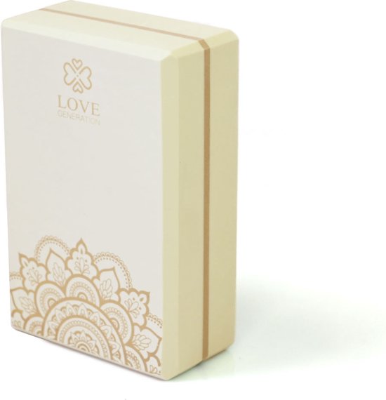 Love Generation - Foam Yogablok - Mandala - Wonderful White