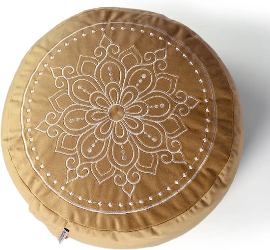 Love Generation - Meditatiekussen - Mandala - Velvet - Goud van Love Generation