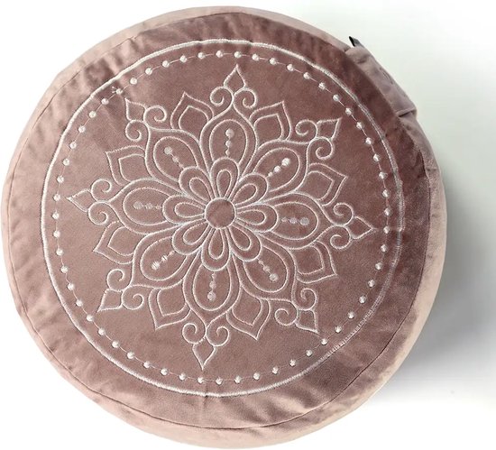 Love Generation - Meditatiekussen - Mandala - Velvet - Roze van Merkloos
