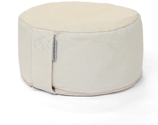 Love Generation - Meditatiekussen - Rond - Ongebleekt Katoen van Merkloos