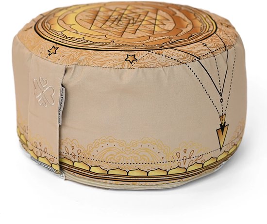 Love Generation - Meditatiekussen - Rond - Sri Yantra van Merkloos
