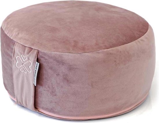 Love Generation - Meditatiekussen - Rond - Velvet - Roze