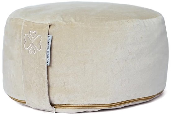Love Generation - Meditatiekussen - Rond - Velvet - Sand