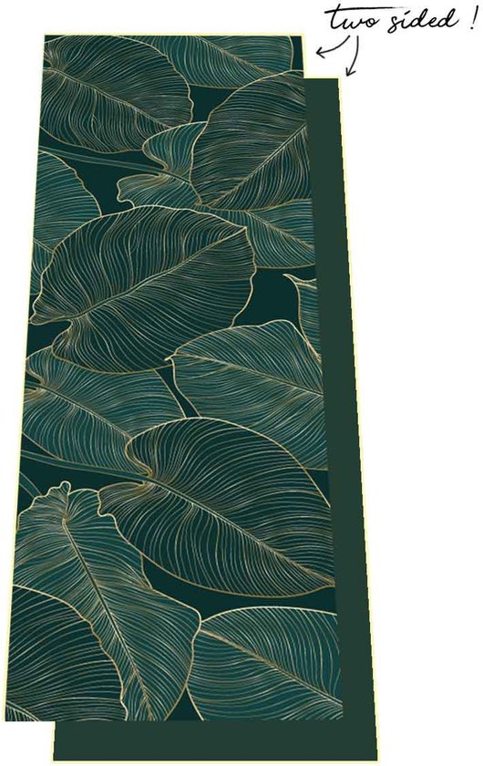 Love Generation ● Yoga Handdoek ● Tweezijdig ● Antislip ● Green Leaves van Love Generation