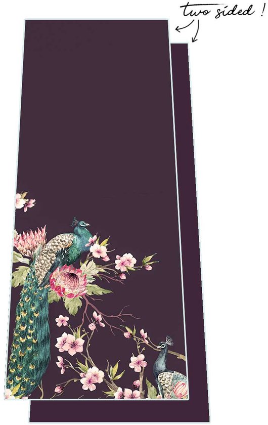Love Generation ● Yoga Handdoek ● Tweezijdig ● Antislip ● Royal Peacock van Merkloos