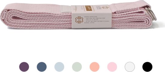 Love Generation ● Yoga Riem ● Katoen ● 250cm ● Metalen Gesp ● Roze van Love Generation