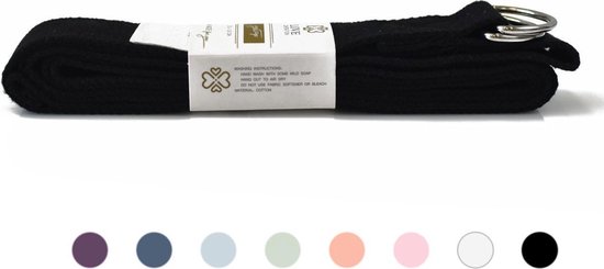 Love Generation ● Yoga Riem ● Katoen ● 250cm ● Metalen Gesp ● Zwart van Love Generation