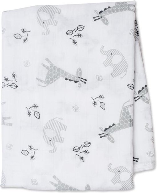 Lulujo - hydrofiele doek - swaddle - katoen - 120x120 cm - Afrique van LuLu