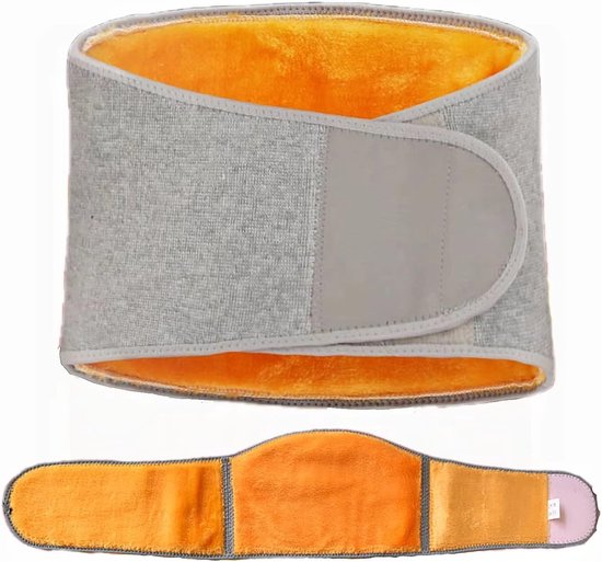 Lumbar Ondersteuning Riem Warme Taille Ondersteuning Riem Winter Verdikte Thermische Elastische Lendensteun Riem met Aanpassing voor Mannen en Vrouwen -L van Merkloos