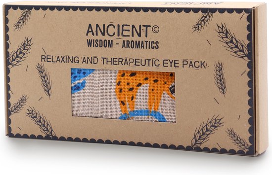 Luxe Lavendel Oogkussen in Cadeauverpakking - Yoga - Meditatie - Ontspanning - Ideaal bij Hoofdpijn & Stress - Luie Luiaard Print van Luxe