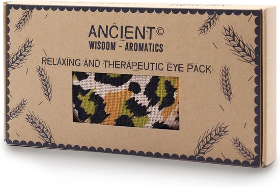Luxe Lavendel Oogkussen in Cadeauverpakking - Yoga - Meditatie - Ontspanning - Ideaal bij Hoofdpijn & Stress - Nachtluipaard Print van Luxe