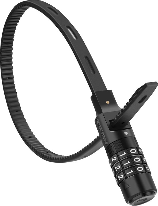 Luxiba - Fietsslot, e-scooter, licht, cijferslot met cijfercode, kabelslot, 3-cijferige code, helmslot voor fiets, scooter, scooter van Luxiba