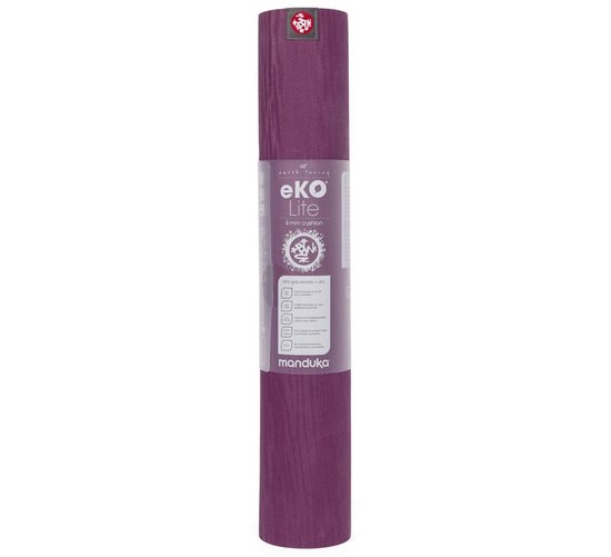 Manduka Eko Lite Yogamat - Acai - paars - 180 x 61 x 0,4 cm van Manduka