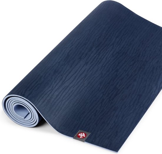 Manduka eKO XL - Yoga Mat - 200 cm x 61 cm, 0,5 cm dik -Extra lang - Donker Blauw - Yogamat is 1 mm dikker dan de eKOlite yoga mat en zorgt hiermee voor meer veerkracht en extra comfort - Meest duurzame natuurrubber yogamat op de markt van Manduka