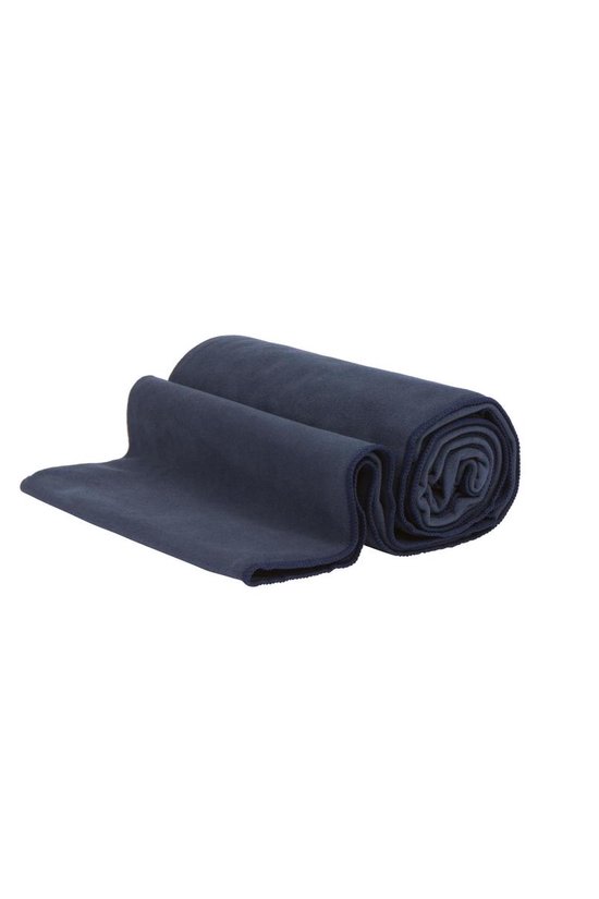 Manduka eQua Yogamat Handdoek Midnight / Donker Blauw (67 x 183 cm) – Lichtgewicht, Super Absorberend en Sneldrogend extra Grip bij Klamme Handen en Voeten - Geschikt voor Bikram of Hot Yoga. van Merkloos