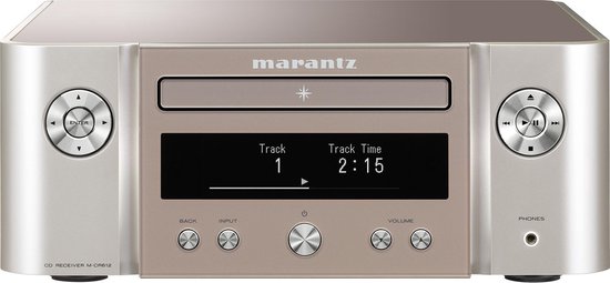 Marantz - MCR612 - HiFi Systeem met DAB+ radio, CD-Speler, HEOS® Built-In, Bluetooth en 4 Digitale Ingangen - Zilver/Goud van Mara