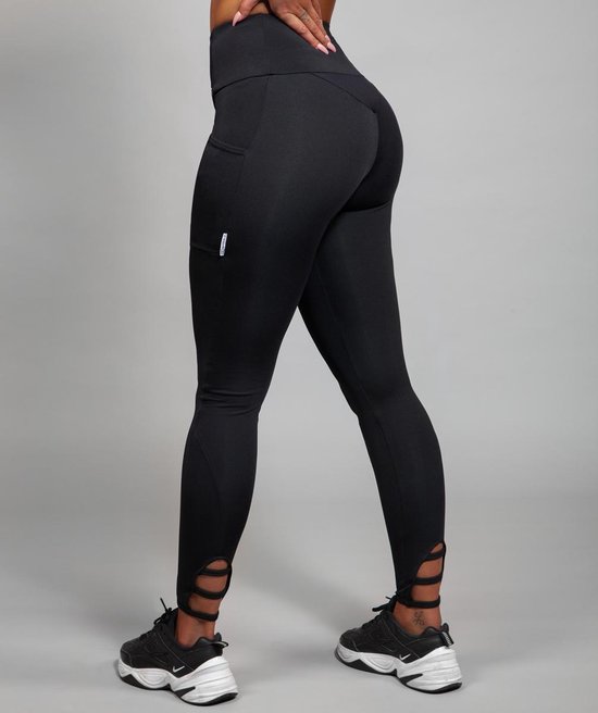 Marrald Ladder Pocket Sportlegging Zwart S - legging zakken dames yoga fitness