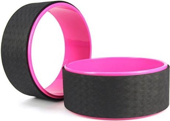 Matchu Sports - Yoga Wiel - Yoga - Yoga wheel - 14 cm breed - ABS - Roze van Merkloos