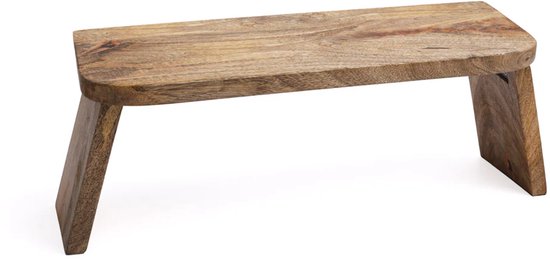 Meditatiebankje mangohout (Inklapbaar) - ± 48 cm x 18 cm