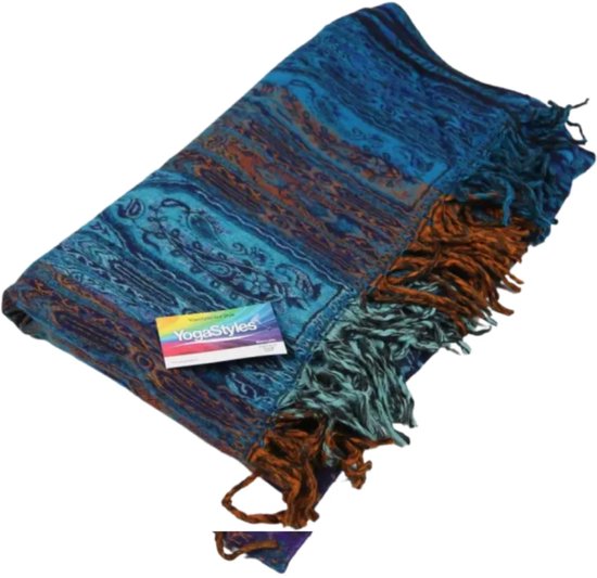 Meditatiedeken - 103 - Blauw/Oranje van Yogi & Yogini