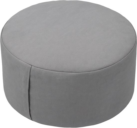 Meditatiekussen - 13 x 33 cm - katoen - grijs van Sama Life