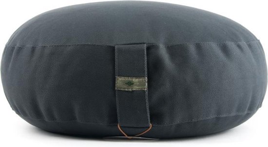 Meditatiekussen antraciet lager model - Katoen - Boekweit van Riverstone