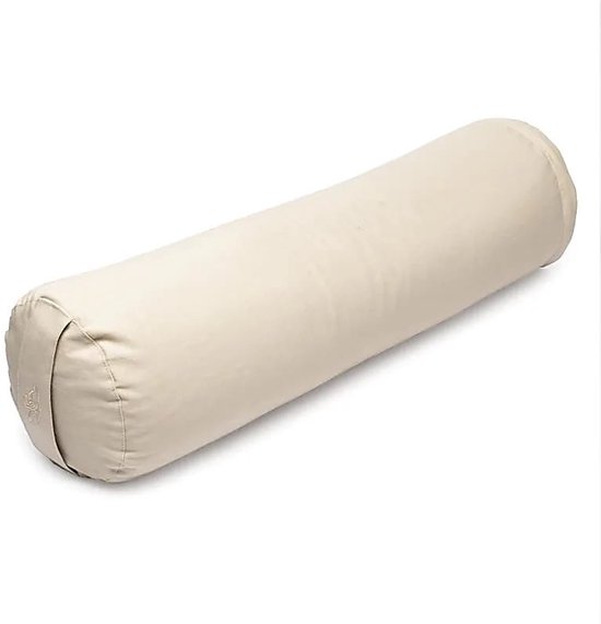 Meditatiekussen bolster beige biokatoen (OCS) – 60 cm x 16 cm