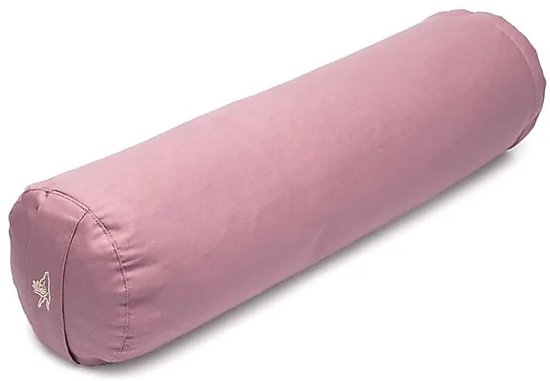 Meditatiekussen bolster lila biokatoen (OCS) - 60 cm x 16 cm van Merkloos