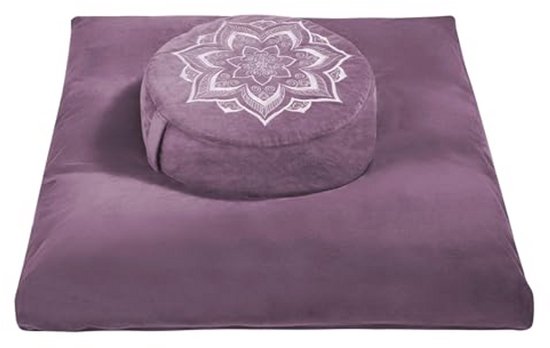 Meditatiekussen en Zabuton Bundel - Fluwelen en Katoenen Kussens voor Meditatie van Merkloos