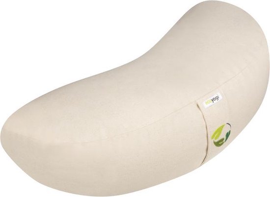 Meditatiekussen halve maan eco Natur - Ecoyogi | Yoga kussen - GOTS gecertificeerd van Ecoyogi