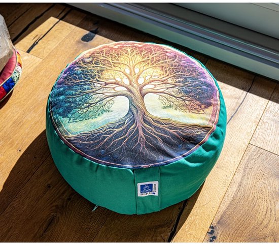 Meditatiekussen Levensboom van Merkloos
