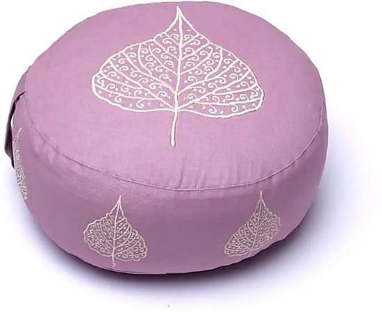 Meditatiekussen lila bodhiblad biokatoen (OCS) van Yogi & Yogini