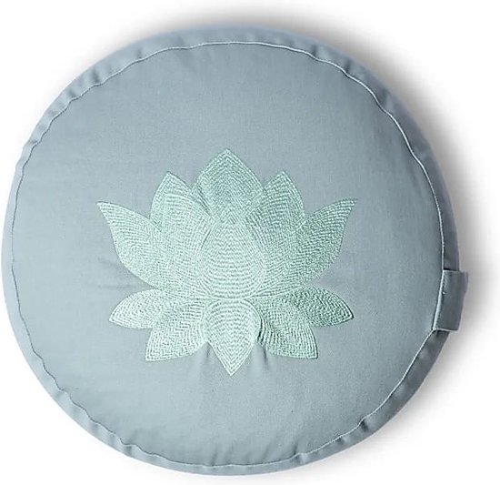 Meditatiekussen lotus mauve biokatoen (OCS) van Yogi & Yogini