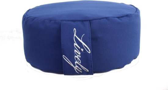 Meditatiekussen - Meditatiekussen-yoga kussen - yoga prop - yoga artikelen - yoga accessoires -biologisch boekweit- blauw van MEDI