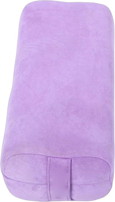 Meditatiekussen - Ondersteunend Kussen - Ontspanning en Yoga - Drievoudige Schuimkern - 65x25x15 cm - Paars